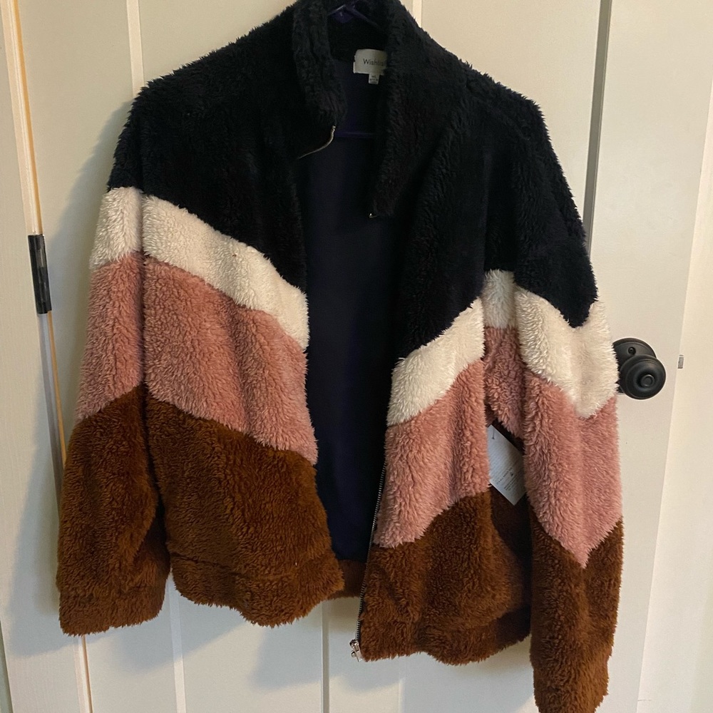 Wishlist brand faux fur chevron jacket